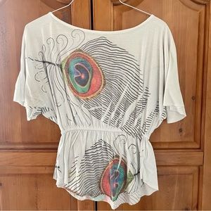 Peacock Feather Blouse